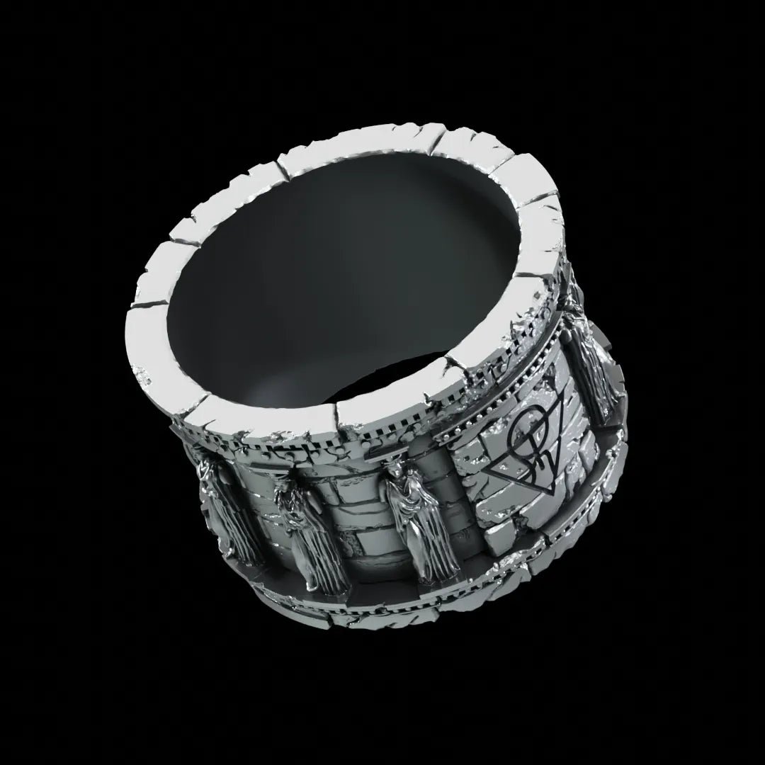 Caryatid Silver Ring