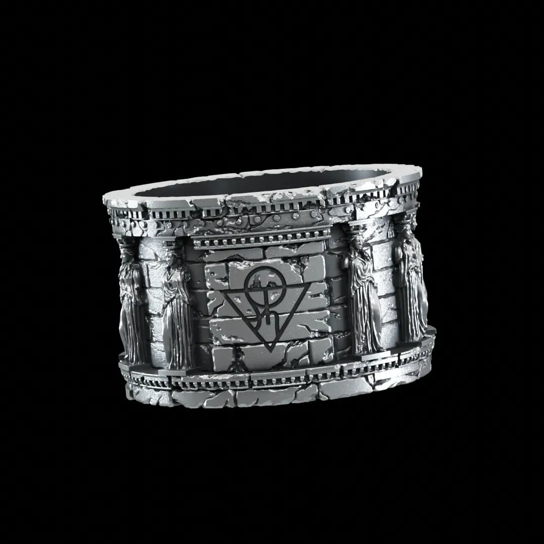 Caryatid Silver Ring