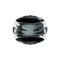 925 sterling silver Zeus signet ring back view 