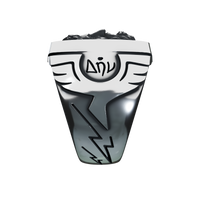 Zeus signet ring left side view