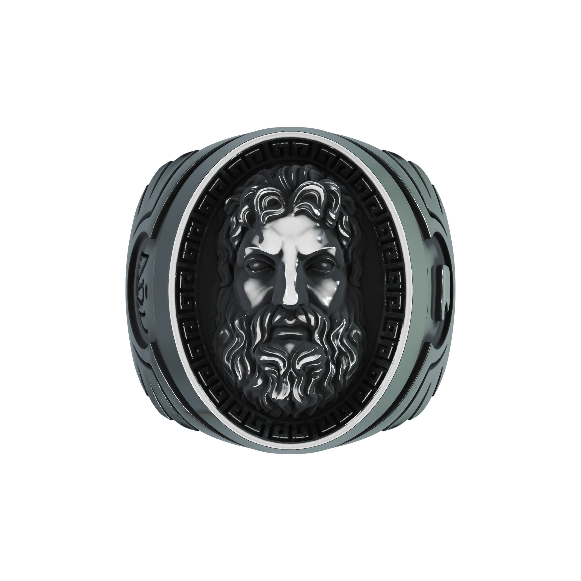 Zeus Signet Ring Front View 